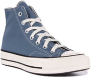 Converse A00752C Chuck 70S Hi Deep Water Canvas Trainers Blue UK 3 - 12