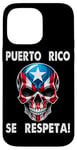 iPhone 14 Pro Max Puerto Rico Se Respeta Skull PR Flag Boricua Protest Case