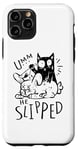 iPhone 11 Pro "Umm ... He Sliped"-Katzen-Halloween Costume For Women Case