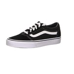 Vans Femme Ward Baskets, (Suede/Canvas) Black/White, 34.5 EU