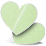 2 x Heart Stickers 15 cm - Mint Green Science Atom Print Chemistry Physics #457