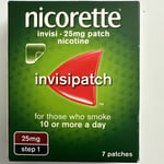 Nicorette Step 1 Invisi 25mg Nicotine Patches, Pack of 7