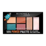 Rimmel Ombre à Paupières Mini Power Palette Format 4en1 Ultra Pigmentée 004 Pioneer 7 g 6,8 g