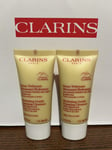 Brand New Sealed Clarins Hydrating Gentle Foaming Cleanser 60ml (2x30ml)