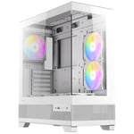 ANTEC CX700 RGB ELITE ATX MID, USB3, x6 FANS - White Gaming Case 0-761345-10044-1