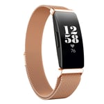 Fitbit Inspire / Inspire HR milanese rostfritt klockband - Rosguld