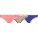 Calvin Klein Truser 9P Bottoms Up Refresh Thongs Blå/Rosa nylon Large Dame