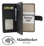 Skimblocker XL Wallet Samsung Galaxy A50 (A505FN/DS) (Svart)