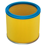 1x filtre plissé compatible avec Einhell tc-vc 1930 arg, tc-vc 1825, tc-vc 1930 s, tc-vc 1930 ex aspirateur - bleu / jaune - Vhbw