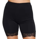 Damella Bamboo Lace Shorts Svart ull XX-Large Dam