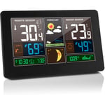 Station météo sans fil 3 en 1 pour intérieur et extérieur Thermomètre hygromètre Baromètre Moniteur de température ambiante alimenté par usb