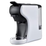 3 in 1 Fully Automatic Capsule Coffee Machine, Pod Coffee Maker with Temperature Control for Espresso, Cappuccino, Latte and Mocha,White