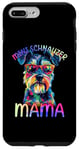 Coque pour iPhone 7 Plus/8 Plus Mini Schnauzer Mom Mama Color Pop Art Mini Schnauzer pour femme