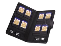 Hama Memory Card Case "Vegas", size M - Boîtier mémoire - capacité : 8 cartes SD/MMC + 4 cartes mémoire microSD - noir