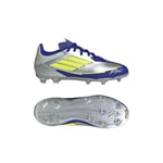 adidas F50 League FG/AG La Vida Rapida - Sølv/Gul/Lucid Blue Barn, størrelse 30½