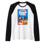 Stranger Things Code Red Cereal Box with Demogorgon Mask Raglan Baseball Tee