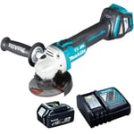 Makita DGA513Z 18V Brushless 125mm Angle Grinder 1 x 5.0Ah Battery & Charger