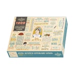 Jane Austen Literary  Lines 1000 Piece Jigsaw Puzzle | Book Lover | Reader