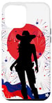 Coque pour iPhone 12 Pro Max Rouge Blanc Et Bottes Drapeau Américain 4 Juillet Cowgirl