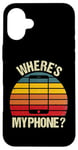 Coque pour iPhone 16 Plus Funny Vintage Retro Où est mon téléphone Smartphone Téléphone portable