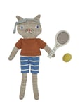 Polly Cat Tennis Doll Toys Soft Toys Stuffed Animals Multi/patterned OYOY MINI