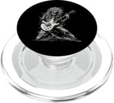 Skeleton Guitar Guy Rock And Roll Band Rock On PopSockets PopGrip pour MagSafe