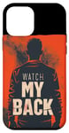 Coque pour iPhone 12 mini Costume cool Guy avec montre mon dos pour homme et femme