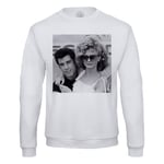 Sweat Shirt Homme John Travolta Olivia Newton Celebrites 1978 Star Cinema