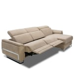 Canapé d'angle méridienne relax 2 places maxi électrique reaumur beige