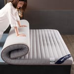 Cushion Latex Futon Mattress,thicken Floor Mat,non-slip Bed Sleeping Pillow Foldable Bed Mattress Topper,japanese Student Dormitory Mattress Pad for Adult and Kids,Beige,120x200cm