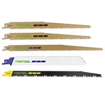 Festool Sabre Saw Blade Set RS-Sort/5, Blue