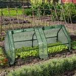 Idmarket - Serre châssis de jardin spéciale forçage L.120 cm verte - Vert
