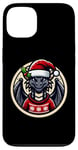 Coque pour iPhone 13 Dessin animé Dragon avec bonnet de Père Noël Noël enfants garçons filles