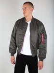 Alpha Industries Mens MA-1 Bomber Jacket in Grey - Size Small