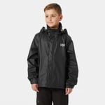 Helly Hansen Junior Moss Klassisk Helox Regnjakke Svart 152/12