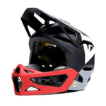 Dainese Linea 01 MIPS Evo - Casque VTT intégral Mono Matt Black / Red / Nardo Grey M / L (57 - 58 cm)