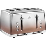 Russell Hobbs Eclipse Copper Sunset 4 Slice Toaster Polished Stainless Steel
