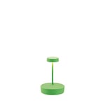 Zafferano, Lampe Swap Mini, Lampe de Table Rechargeable et Sans Fil avec Contrôle Tactile, Adaptée pour Salon et Extérieur, Dimmer, 2700 K, Hauteur 14,8 cm, Couleur vert