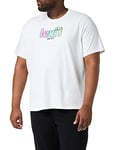 Levi's Men's Ss Relaxed Fit Tee T-Shirt, Poster Logo Decay White, S