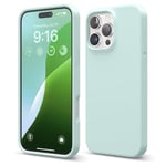 elago Compatible with iPhone 16 Pro Max Case, Premium Liquid Silicone Case, Full Body Protective Cover, Shockproof, Slim Phone Case, Anti-Scratch Soft Microfiber Lining, 6.9 inch (Mint)