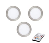 Eglo 78661 - SET 3x LED Himmennettävä upotettava kattovalaisin TINUS LED / 6W / 230V + RC