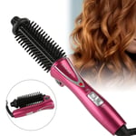 Foldable Air Brush Hair Dryer Straightener Curler Styler Comb Volumizer Heated