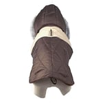 Doogy Doudoune Bicolore A Capuche T34 Marron B