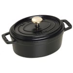 Staub La Cocotte Pata Ovaali 15 cm, Valurauta Musta 40509-478-0