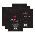 MCS Lot de 6 Cadre Photo carré, 20,3 x 20,3 cm, Grain de Bois Noir pour Photos, Affiches et Impressions d'art