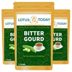 Organic Bitter Melon Herbal Tea 100 Tea Bags Bitter Gourd Wellness Diabetic Diet