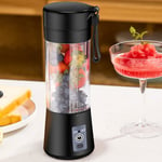 Portable Fruit Blender Juicer 380ML USB Rechargeable Mixer Bottle