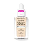 Wet n Wild Bare Focus Niacinamide Skin Tint, Fond de Teint Léger avec Formule Modulable, Enrichi avec Acide Hyaluronique et Vitamine E pour un Look Radieux, Fair