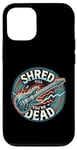 Coque pour iPhone 12/12 Pro Musicien Shred Till You're Dead Music Player