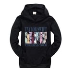 Pop Taylor Swift The Eras Tour Hoodie Flickor Pojkar Hooded Sweatshirt Pullover Toppar 9-14 Yeras Barn Tonåringar-WELLNGS Black 13-14 Years